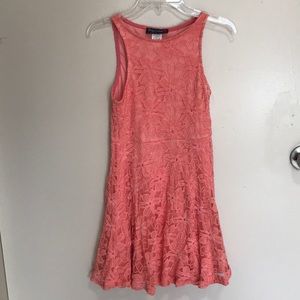 Coral Lace Dress